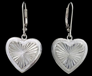 Silver Heart Earrings